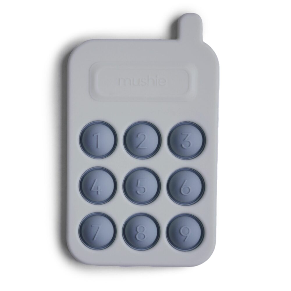Mushie - Druk Speelgoed Telefoon - Blauw
