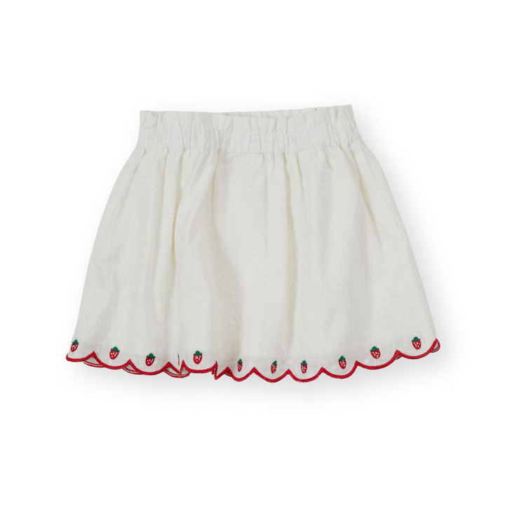 Goldie + Ace - SCALLOP HEM STRAWBERRY SKIRT
