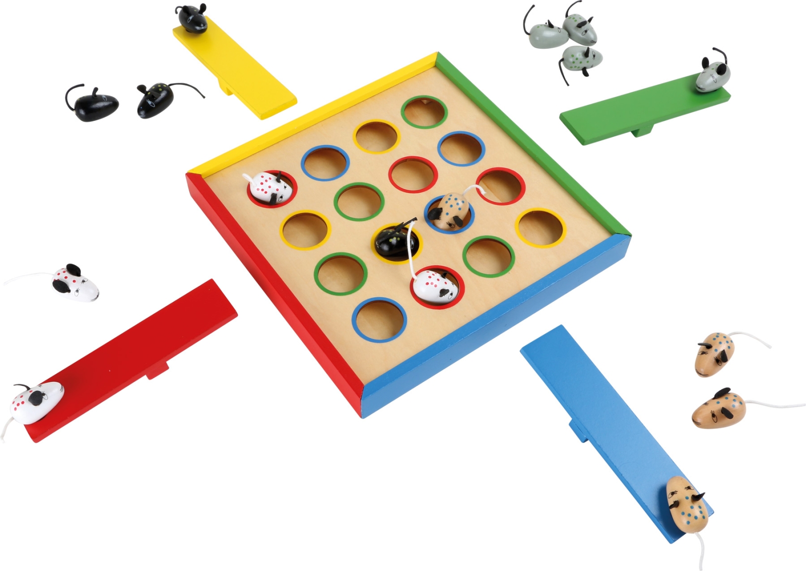 Small foot - Stuiterende muizen | Bordspellen | Houten speelgoed