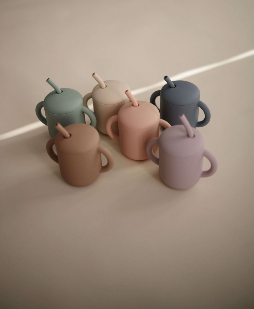 Mushie - Oefenbeker Met Rietje