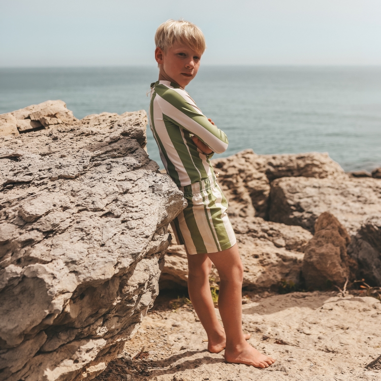 Salted Stories - Wide Stripe | Swim Shorts