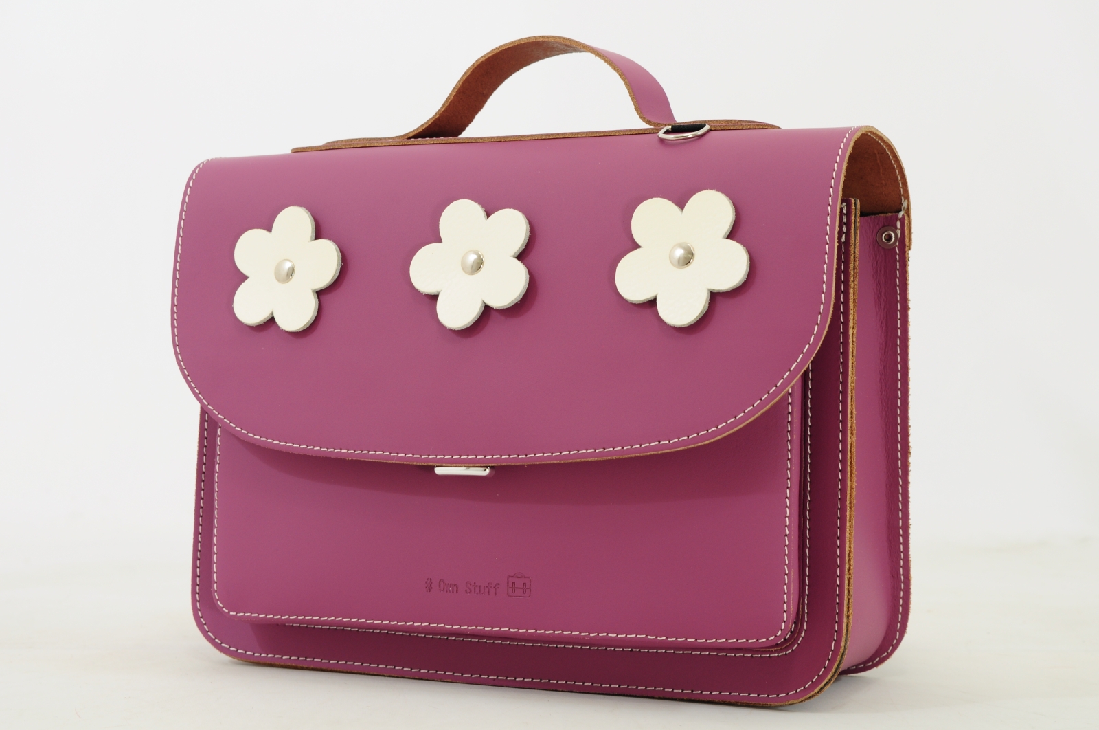 Own Stuff - Kleutertas magneet Flowers Plum