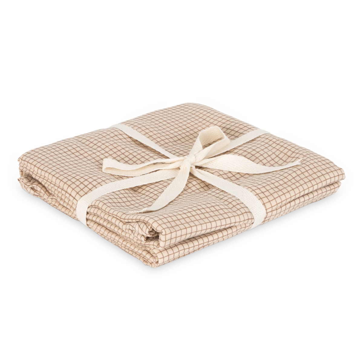 That's Mine - Hydrofiele Doek 2 Pack - Geruit Beige
